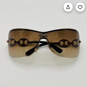 GUCCI Y2K Shield Sunglasses, Marina Chain GG2772S